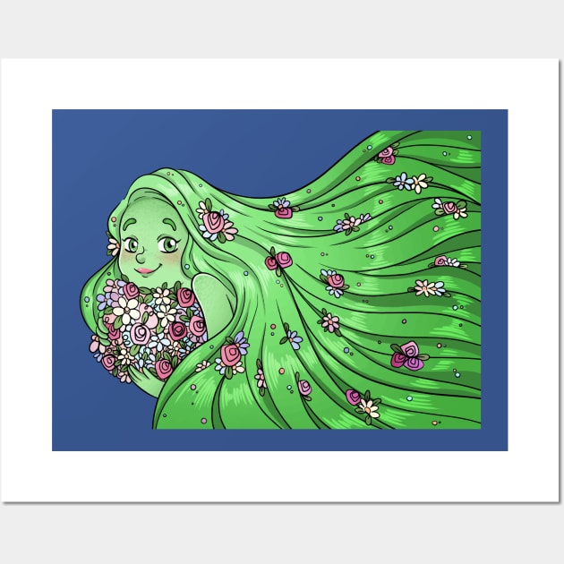 Spring Woman Wall Art by Mako Design 